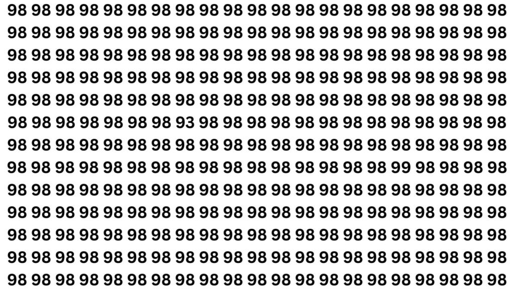 Find 99 and 93 Hidden