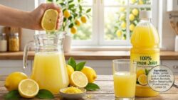 Does bottled lemon juice offer the same benefits as fresh lemon?