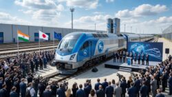 China’s biggest rival wants a piece of tomorrow’s trains and unveils the world’s most powerful hydrogen locomotive