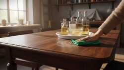 Restoration experts say a microfiber cloth soaked in this simple homemade solution can bring old wooden furniture back to an almost brand-new finish